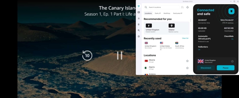 Surfshark中文版BBC1080P：英节点50fps