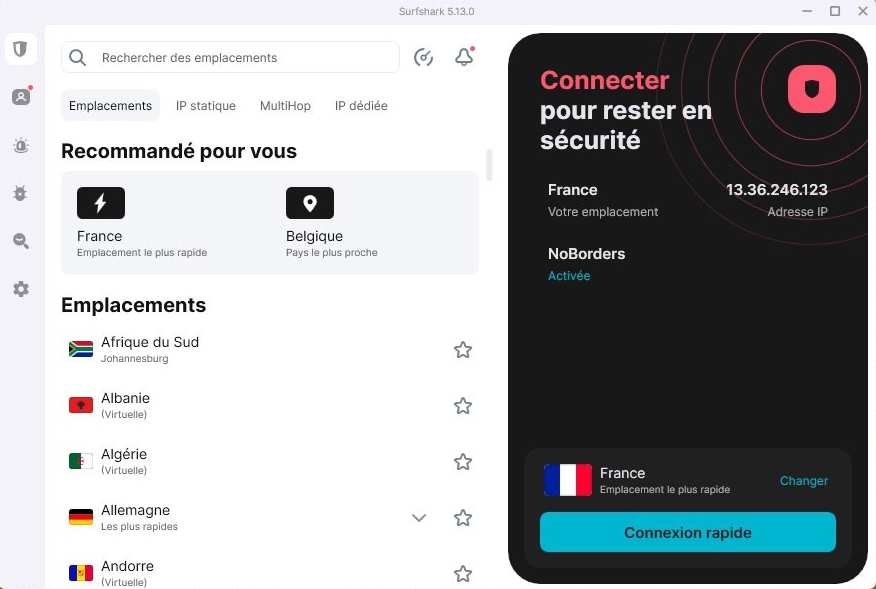 Surfshark电脑版Kill Switch：掉线0.02秒断网