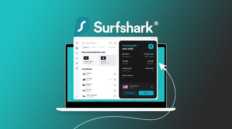 Surfshark电脑版最小化到系统托盘后台运行