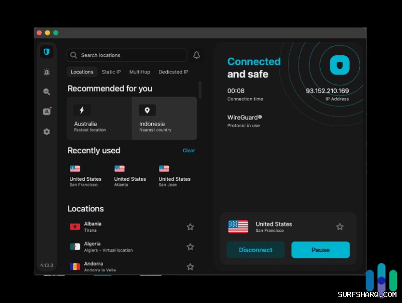 Surfshark VPN P2P下载专用服务器推荐