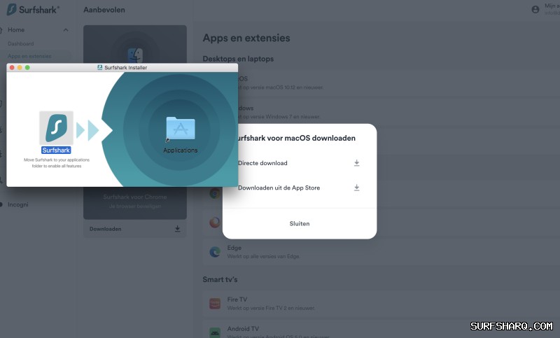 Surfshark VPN macOS客户端特色功能介绍
