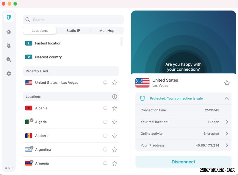 Surfshark VPN split tunneling分流功能使用教程